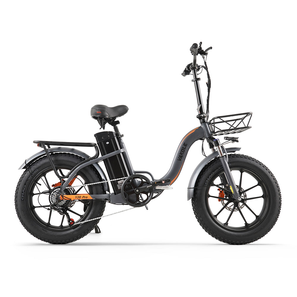 Vakole Y20 Pro Fat Bike 20" Bicicleta Plegable con Paso Bajo 1440Wh E-bike Batería 48V 30Ah