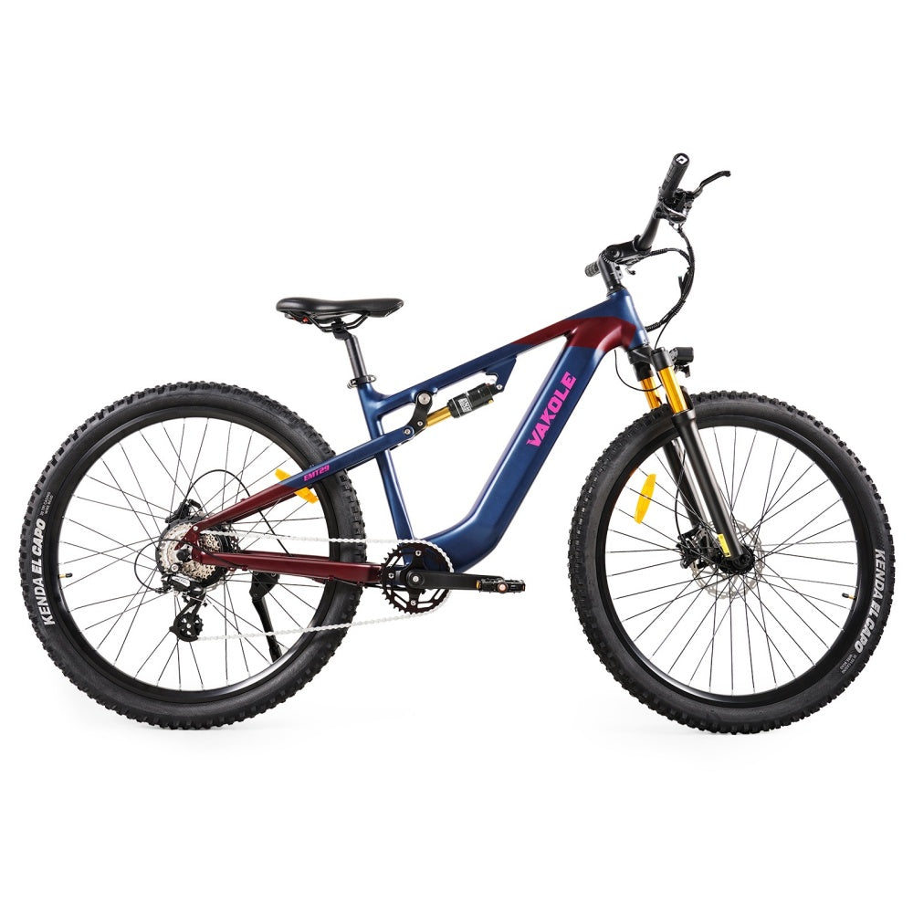 Vakole EMT29 250W 29" Bicicleta de Montaña Eléctrica 720Wh E-MTB Cross Country con Sensor de Torsión 48V 15Ah Batería