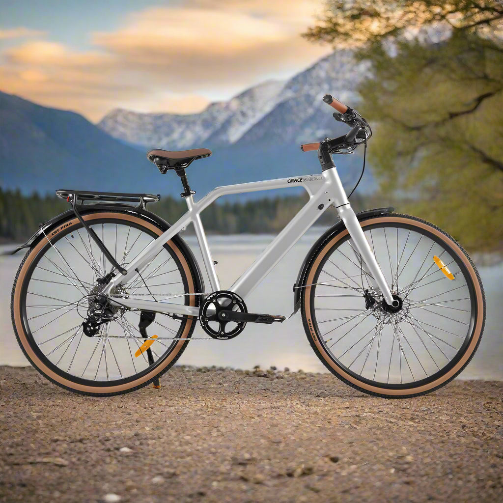 CMACEWHEEL F700 250W 700*38C Bicicleta de Grava E-Bike 360Wh Ligera Ciudad E-Bike 36V 10Ah Batería