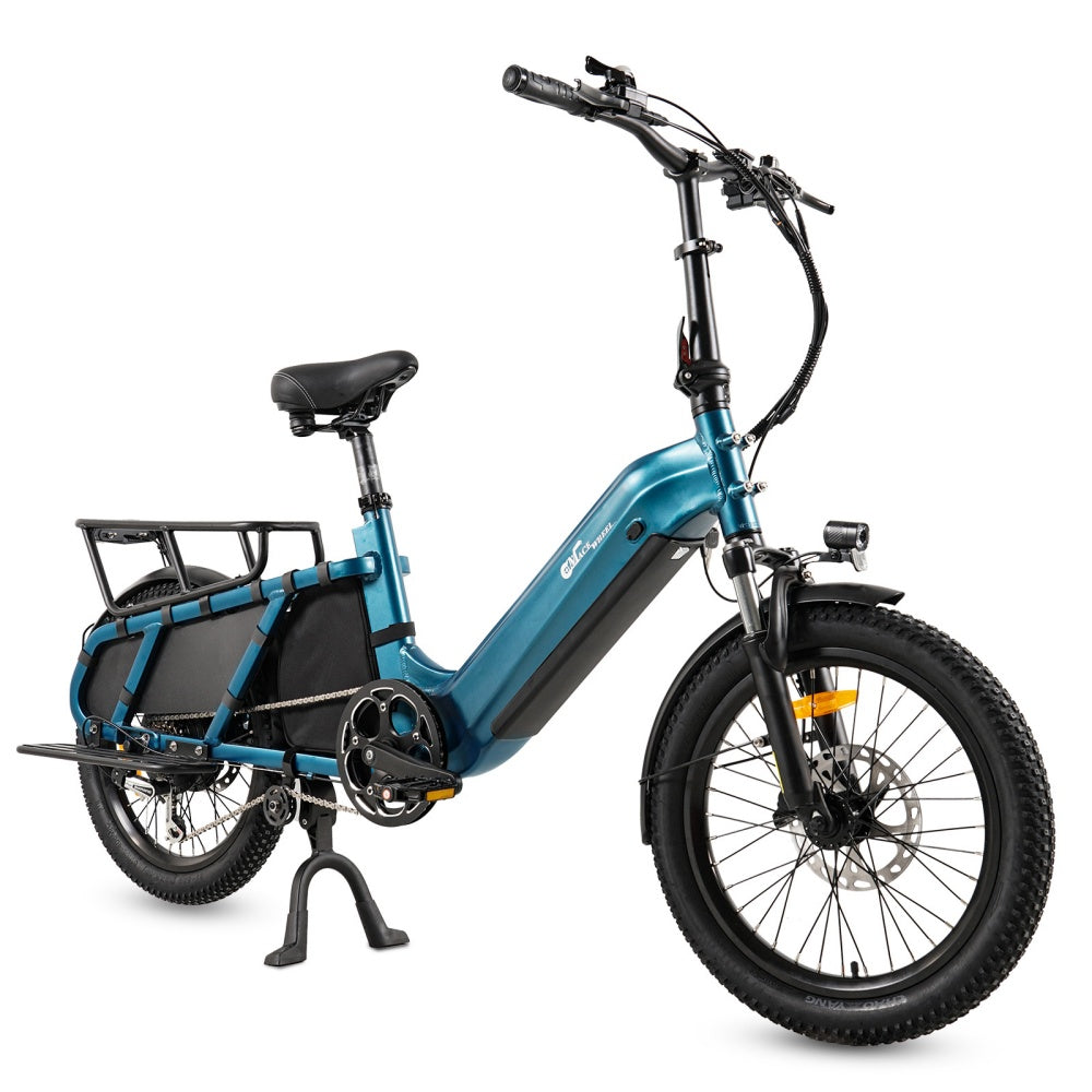 CMACEWHEEL HQ20 500W 20" Bicicleta Eléctrica 960Wh Longtail Cargo E-Bike con Sensor de Torsion 48V 20Ah Batería