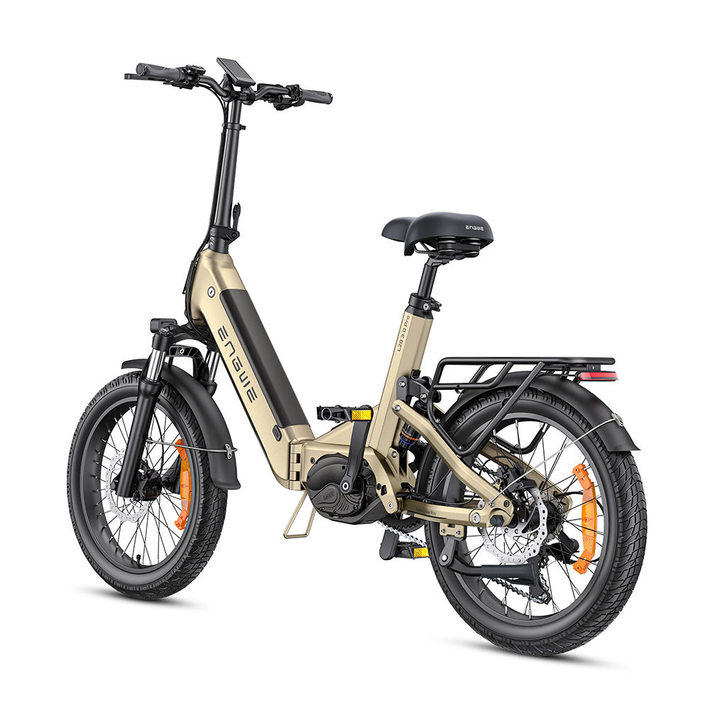 Engwe L20 3.0 PRO Motor de tracción media de 250W Bicicleta eléctrica plegable de 20" 720Wh E-bike de paso a través Soporte para aplicaciones