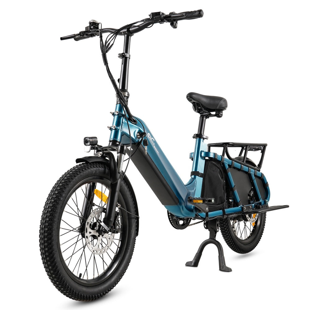 CMACEWHEEL HQ20 500W 20" Bicicleta Eléctrica 960Wh Longtail Cargo E-Bike con Sensor de Torsion 48V 20Ah Batería