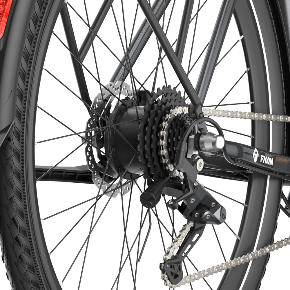 Fafrees F700 250W 700*42C Bicicleta de Trekking 360Wh Ligera E-bike de Ciudad Con Sensor de Torsión