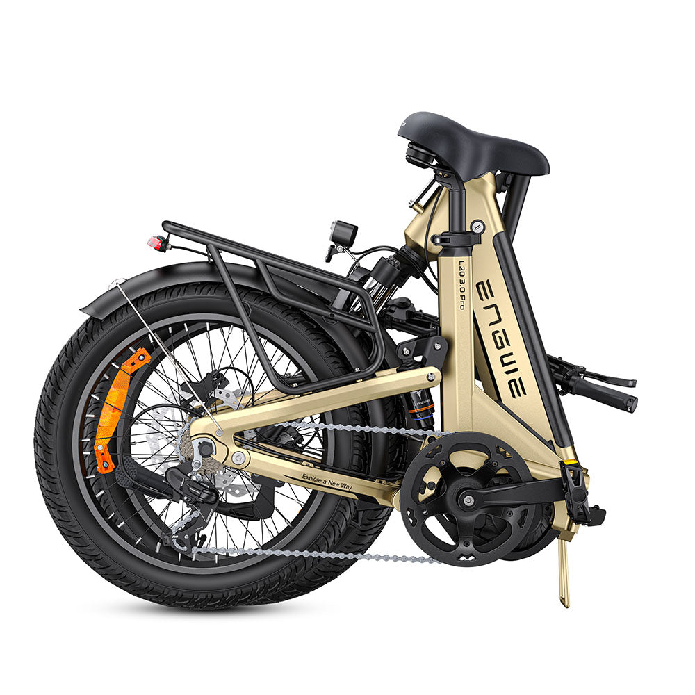 Engwe L20 3.0 PRO Motor de tracción media de 250W Bicicleta eléctrica plegable de 20" 720Wh E-bike de paso a través Soporte para aplicaciones