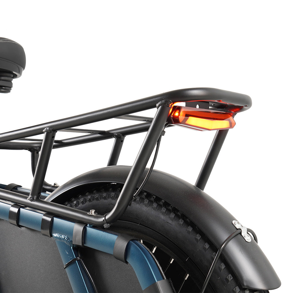 CMACEWHEEL HQ20 500W 20" Bicicleta Eléctrica 960Wh Longtail Cargo E-Bike con Sensor de Torsion 48V 20Ah Batería