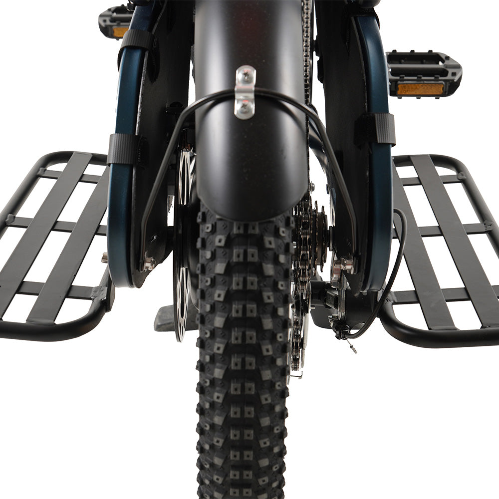 CMACEWHEEL HQ20 500W 20" Bicicleta Eléctrica 960Wh Longtail Cargo E-Bike con Sensor de Torsion 48V 20Ah Batería