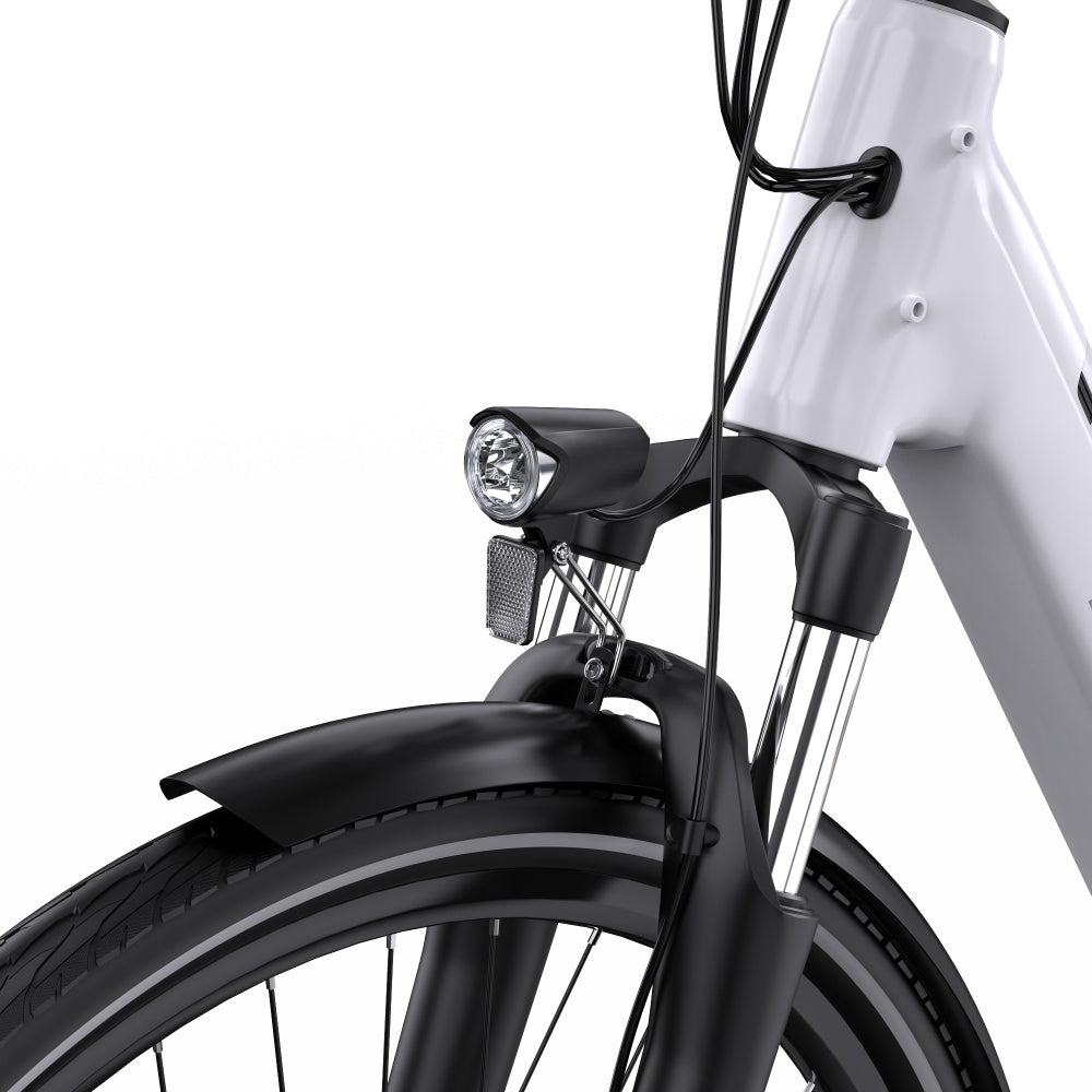 OneSport OT07 Motor Bafang de 250W de accionamiento medio Bicicleta de trekking ciudad 700*45C Bicicleta eléctrica de 374Wh con Sensor de Torsión