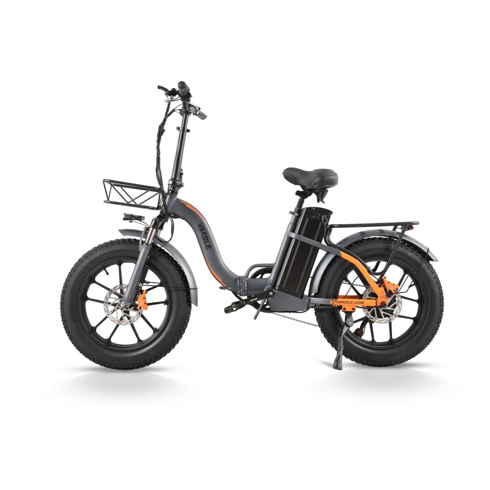Vakole Y20 Pro Fat Bike 20" Bicicleta Plegable con Paso Bajo 1440Wh E-bike Batería 48V 30Ah