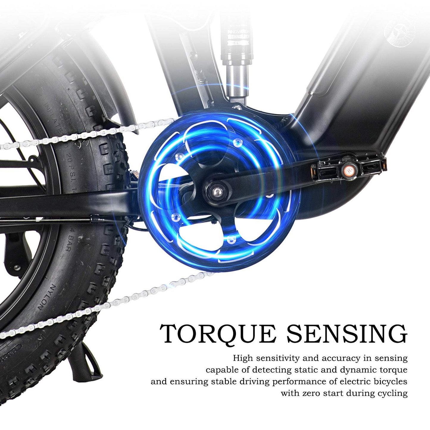 CMACEWHEEL V20 750W 20" Fat Bike Eléctrica con Sensor de Torsión 960Wh SUV E-bike