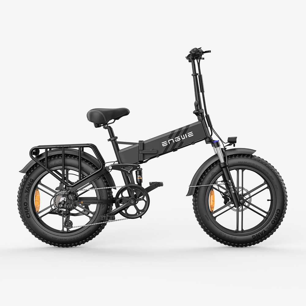 Engwe Engine Pro 2.0 750W 20" Fat Bike Bicicleta de montaña eléctrica plegable con sensor de torsión Batería de 52V 16Ah