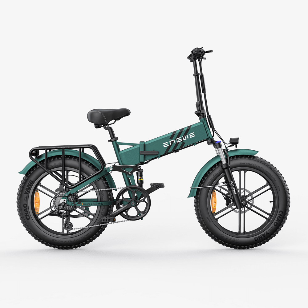 Engwe Engine Pro 2.0 750W 20" Fat Bike Bicicleta de montaña eléctrica plegable con sensor de torsión Batería de 52V 16Ah