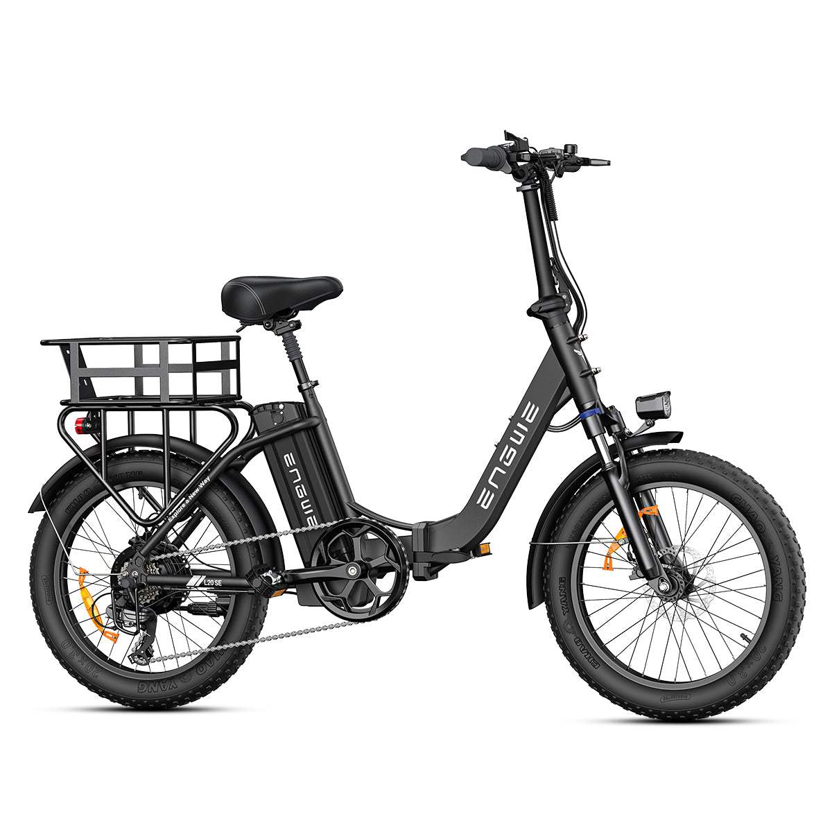 Engwe L20 SE 250W 20" Bicicleta Eléctrica Plegable con 36V 15.6Ah Batería Mini Fat Bike