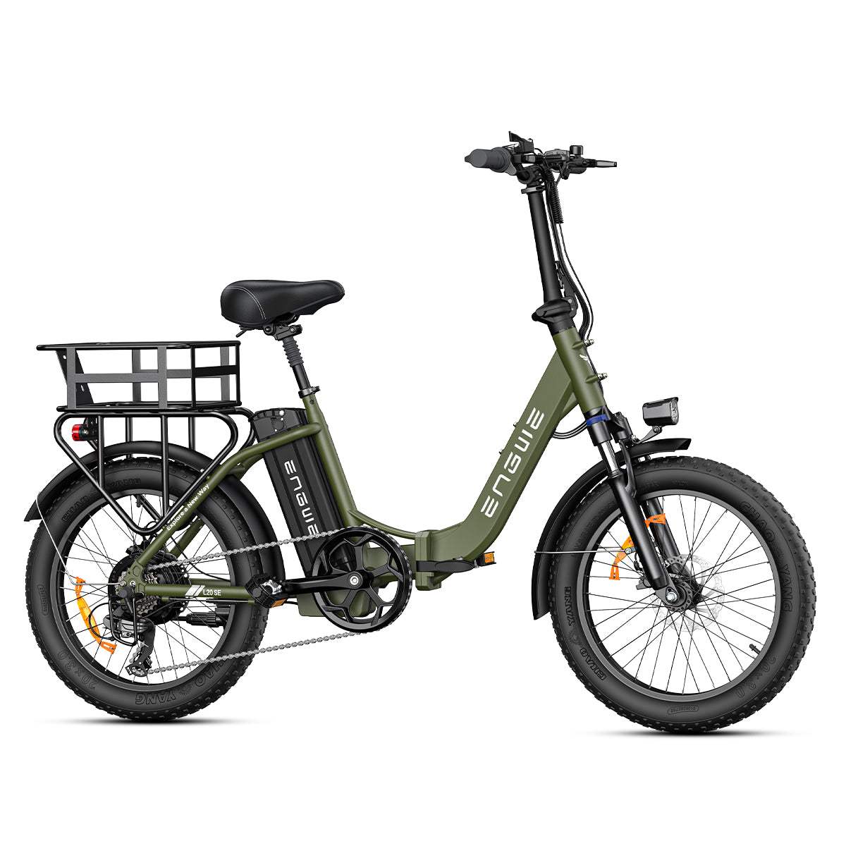 Engwe L20 SE 250W 20" Bicicleta Eléctrica Plegable con 36V 15.6Ah Batería Mini Fat Bike