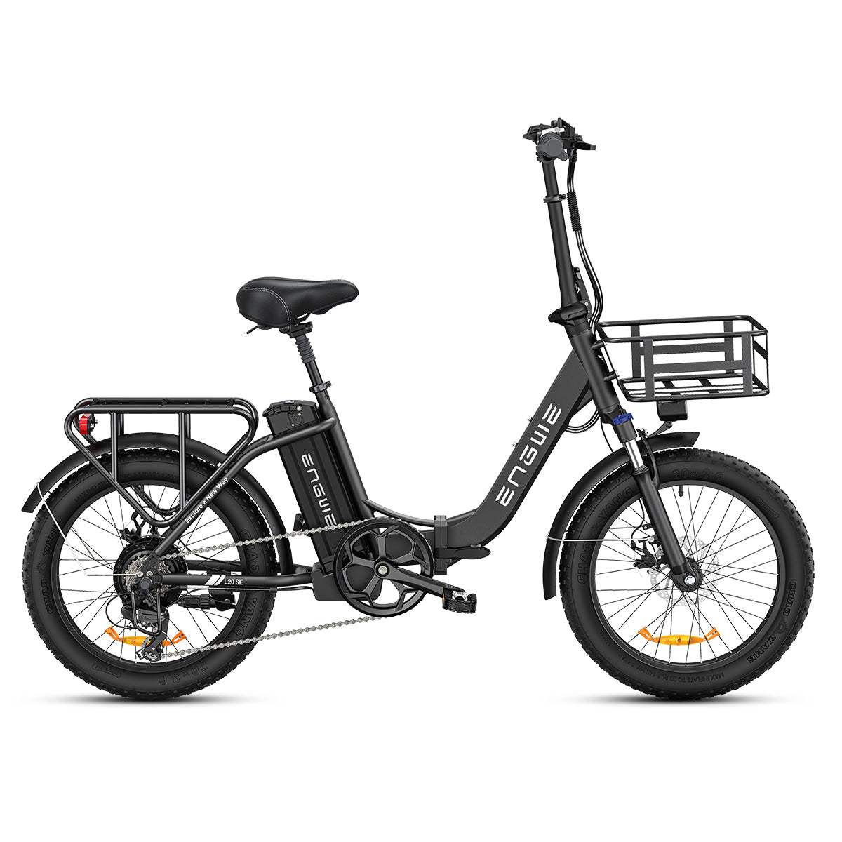 Engwe L20 SE 250W 20" Bicicleta Eléctrica Plegable con 36V 15.6Ah Batería Mini Fat Bike