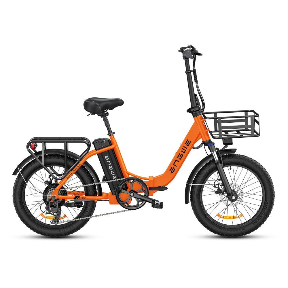 Engwe L20 SE 250W 20" Bicicleta Eléctrica Plegable con 36V 15.6Ah Batería Mini Fat Bike