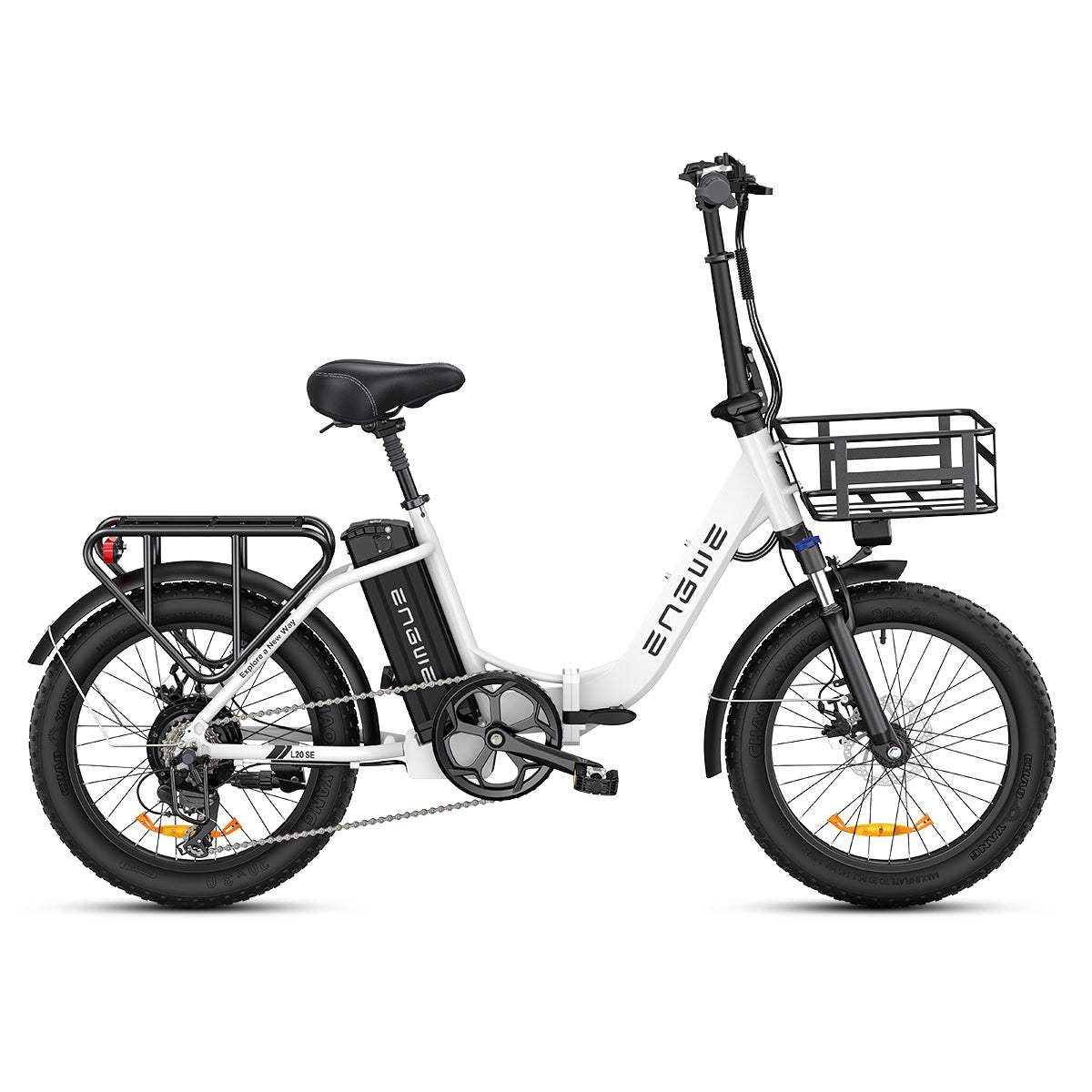 Engwe L20 SE 250W 20" Bicicleta Eléctrica Plegable con 36V 15.6Ah Batería Mini Fat Bike