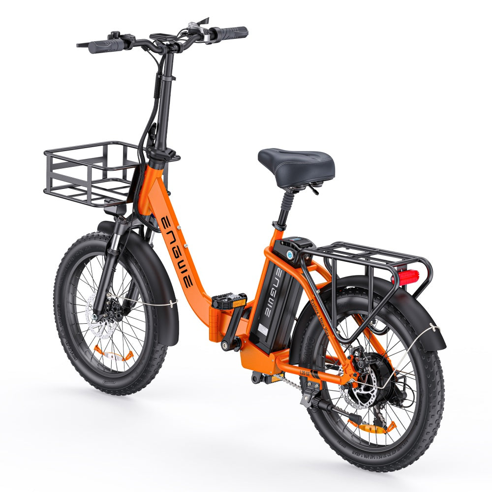 Engwe L20 SE 250W 20" Bicicleta Eléctrica Plegable con 36V 15.6Ah Batería Mini Fat Bike