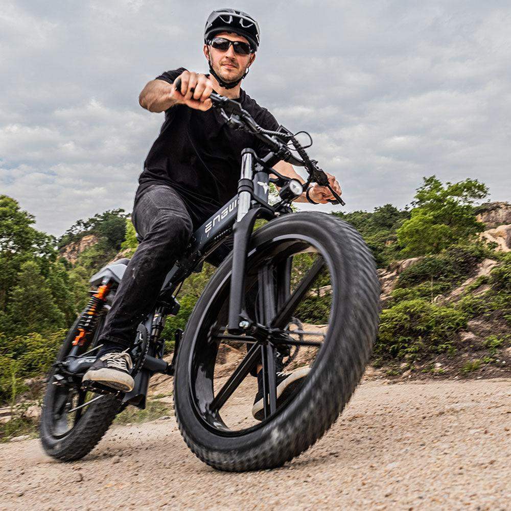 Engwe X26 1000W 26 "Fat Bike Bicicleta de montaña eléctrica plegable Baterías duales EMTB