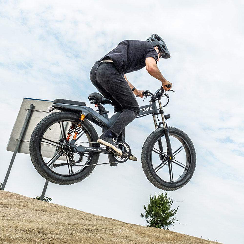 Engwe X26 1000W 26 "Fat Bike Bicicleta de montaña eléctrica plegable Baterías duales EMTB
