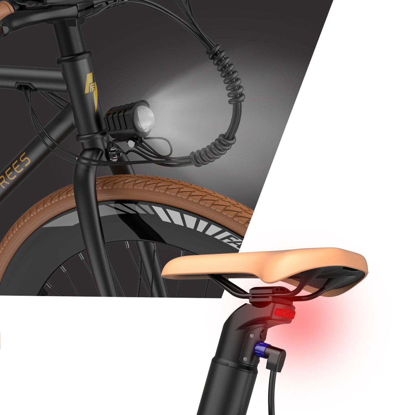 Bicicleta eléctrica de ciudad Fafrees F1 de 250 W, 700 x 38 C, 36 V, 10 Ah, para carretera
