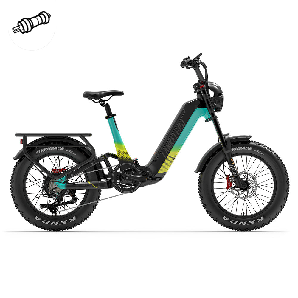 Lankeleisi RX800 Plus Versión 2025 1000W Bicicleta Gorda de 20" 960Wh Bicicleta Eléctrica de Suspensión Completa con Sensor de Torsión Batería 48V 20Ah SUV E-Bike