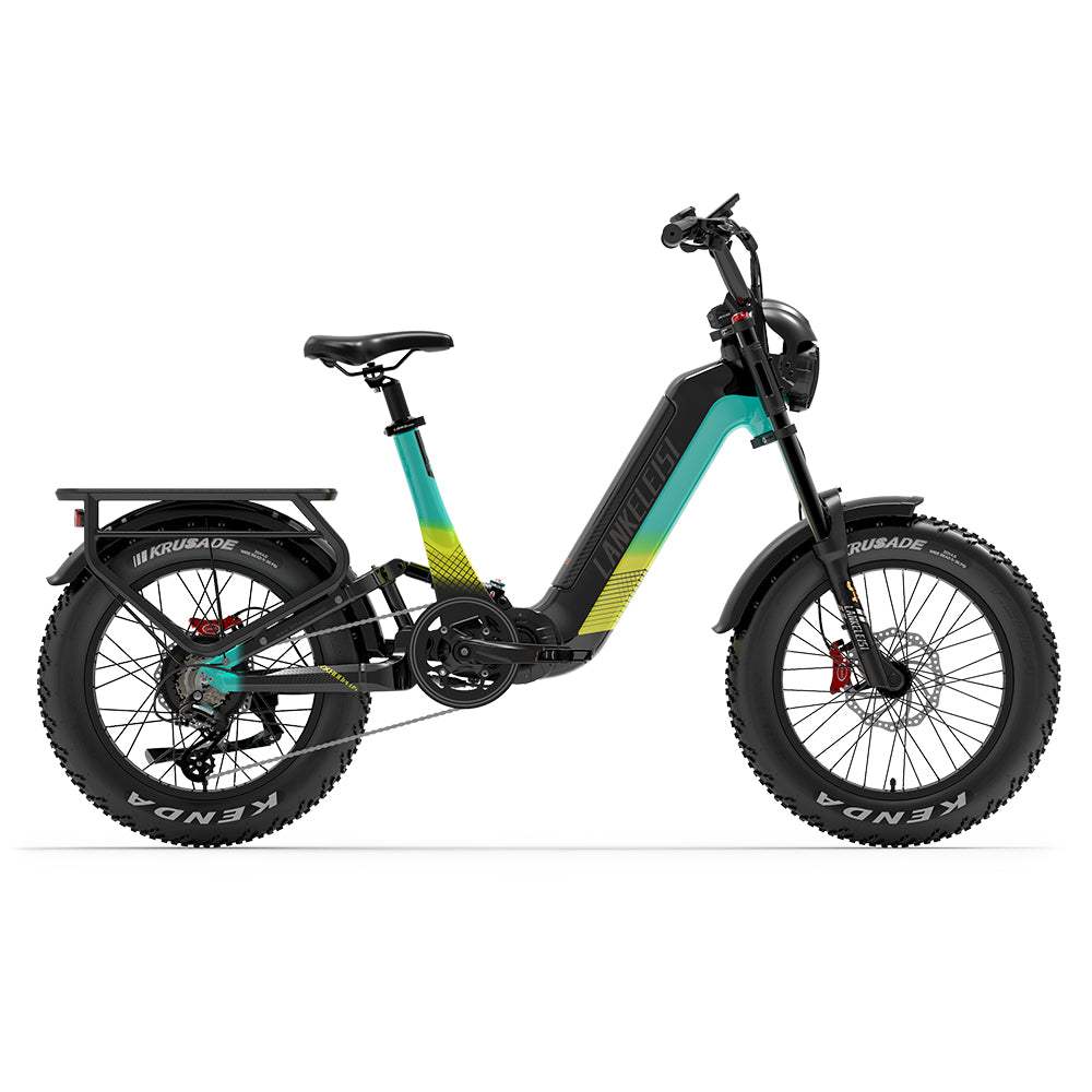 Lankeleisi RX800 Plus Versión 2025 1000W Bicicleta Gorda de 20" 960Wh Bicicleta Eléctrica de Suspensión Completa con Sensor de Torsión Batería 48V 20Ah SUV E-Bike