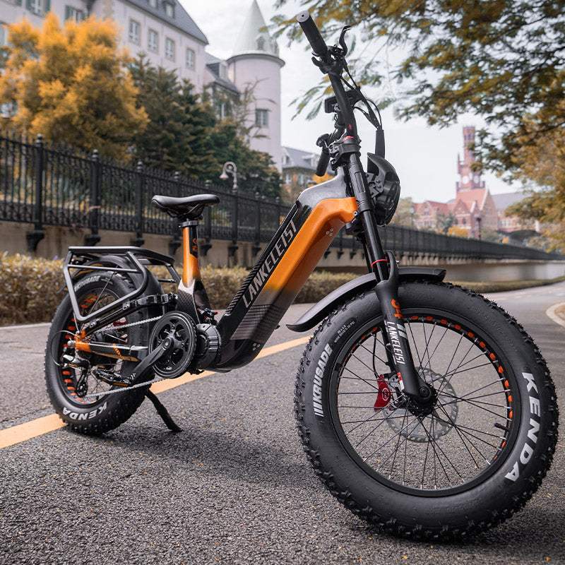 Lankeleisi RX800 Plus Versión 2025 1000W Bicicleta Gorda de 20" 960Wh Bicicleta Eléctrica de Suspensión Completa con Sensor de Torsión Batería 48V 20Ah SUV E-Bike