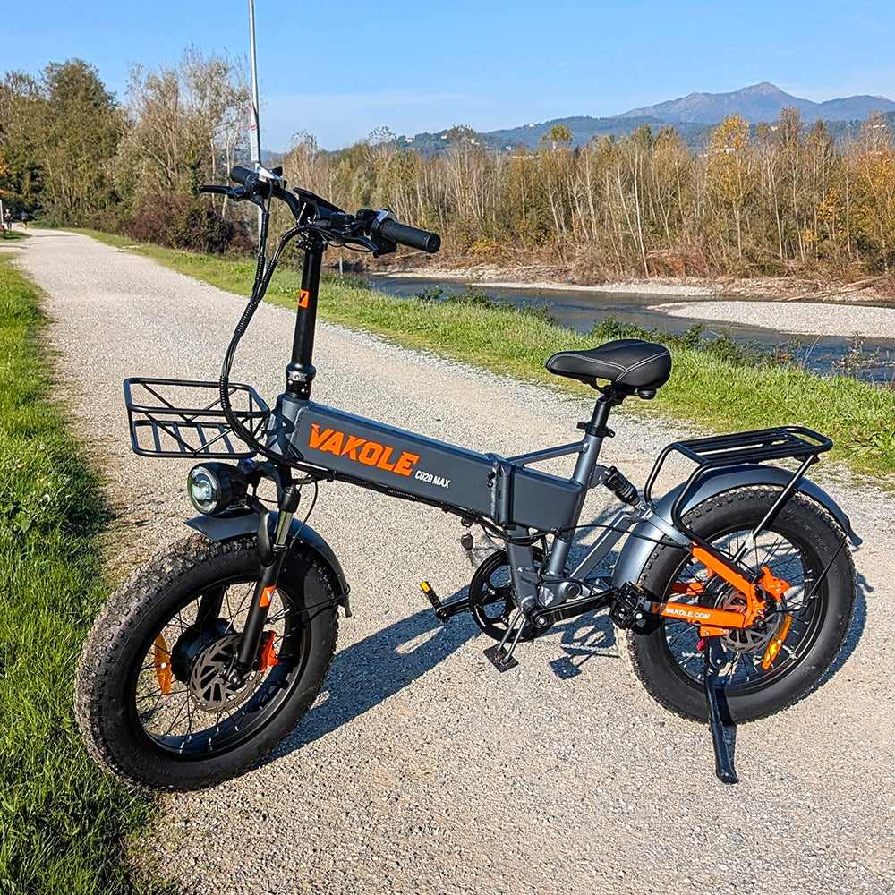 Vakole CO20 Max 750W*2 Motor Doble 20" Fat Bike Bicicleta Eléctrica Plegable 960Wh Batería