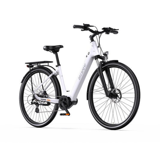 OneSport OT07 Motor Bafang de 250W de accionamiento medio Bicicleta de trekking ciudad 700*45C Bicicleta eléctrica de 374Wh con Sensor de Torsión